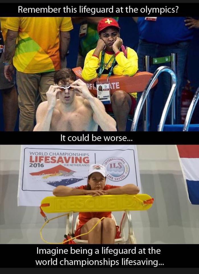 Vous rappelez-vous du sauveteur inutile aux JO ? Il y a pire : le sauveteur des championnats du monde de sauvetage.