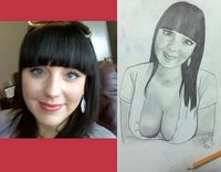 Portrait dessiné par Internet