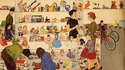 Un magasin de jouets au milieu des années 50 aux USA