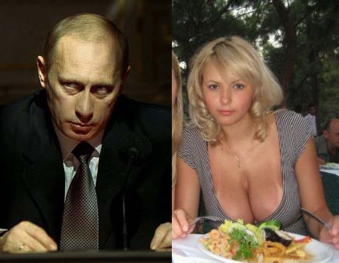 Sur cette photo, la fille de Vladimir Poutine, Ekaterina. Il doit avoir de sacrées baloches, celui qui sort avec.