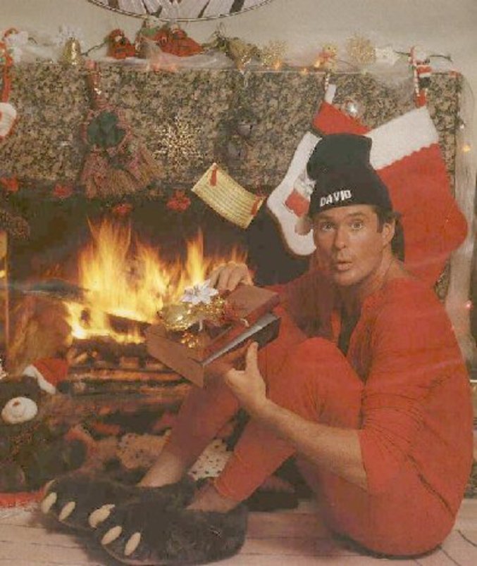 David Hasselhoff vous souhaite un joyeux Noël.