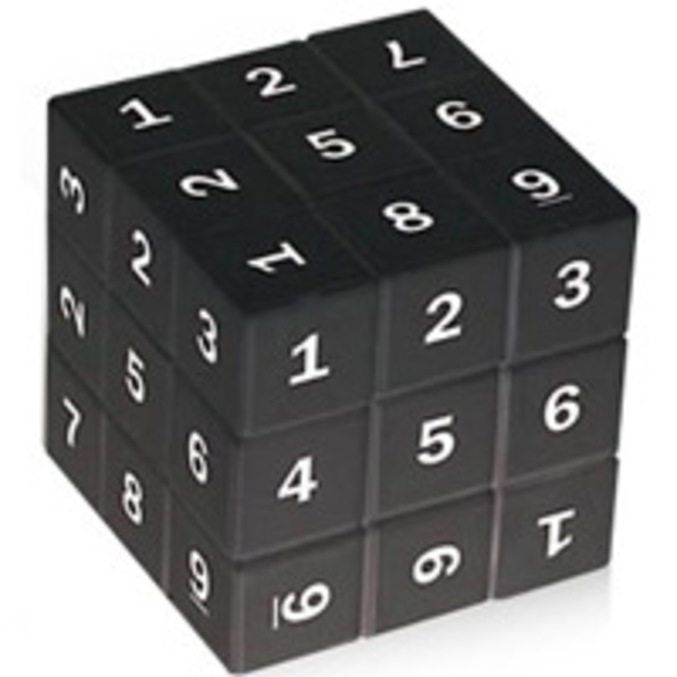 Un rubik's cube avec les règles du Sudoku.