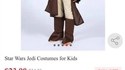 Costume de chevalier Jedi