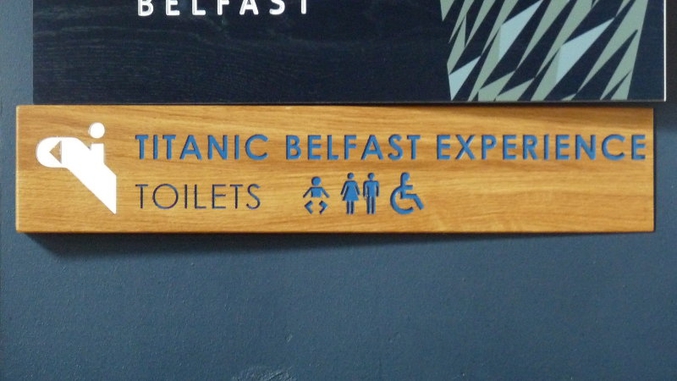 Toilettes inondées ? (Musée du Titanic à Belfast)