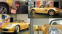 Porsche en or