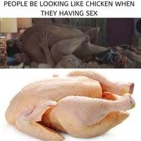 La position du poulet