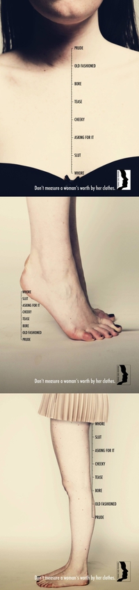 Ne mesurez pas la valeur d'une femme à ce qu'elle porte !