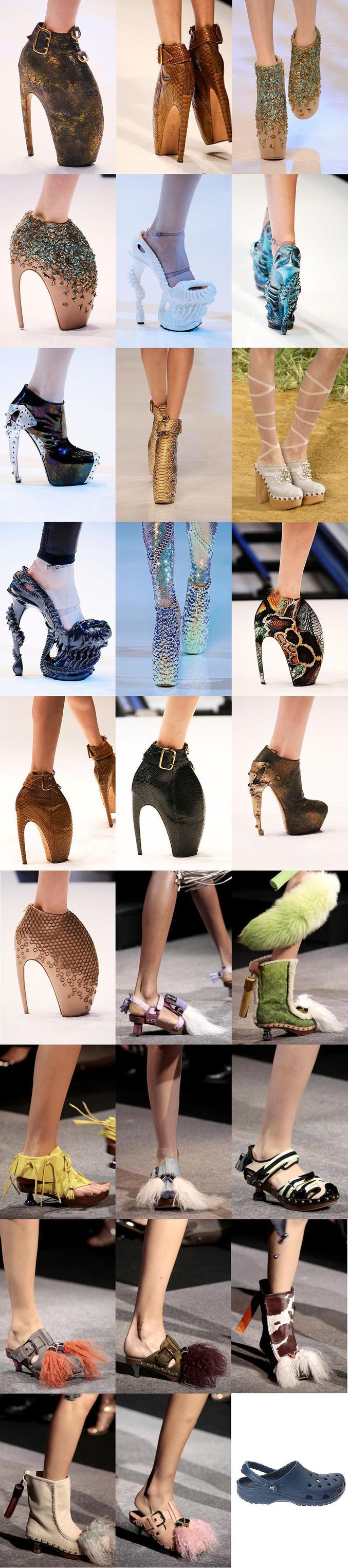 Une compilation de chaussures... artistiques ?