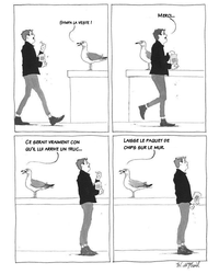 C'est curieux, chez les oiseaux marins...