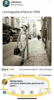 Une baguette parisienne en 1945