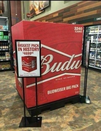 Un méga pack de Budweiser