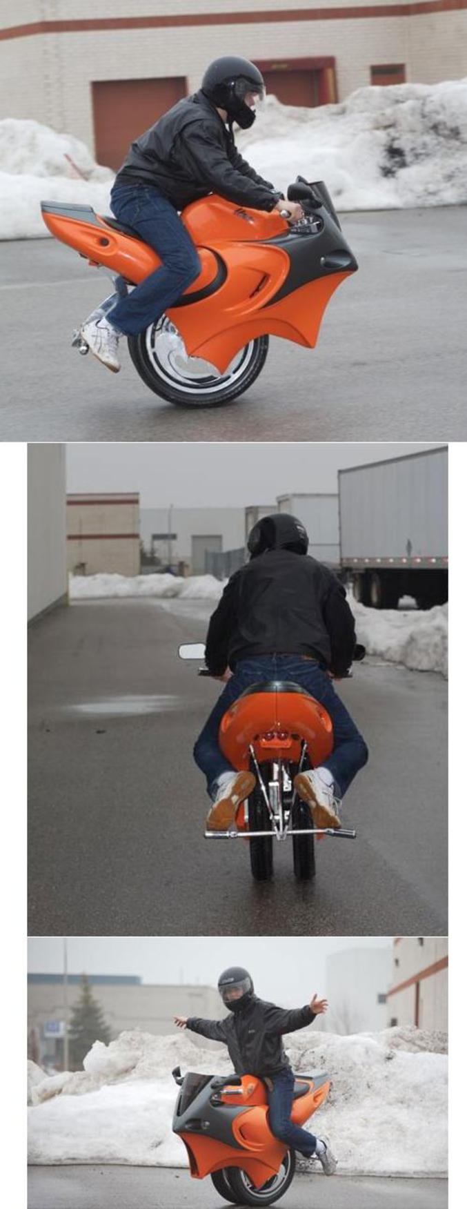 Une moto inspirée des monocycles.
