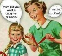 Tu voulais une fille ou un fils ?