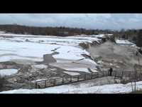 Débâcle aux chutes de la rivière chaudière