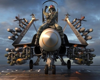 Chasseur suréquipé, voire photoshoppé (?)