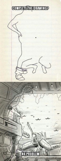 Complétez ce dessin