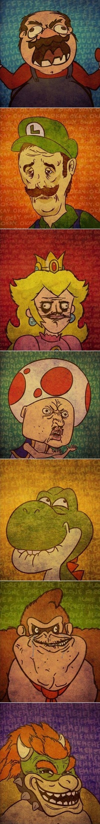 Mario rage faces