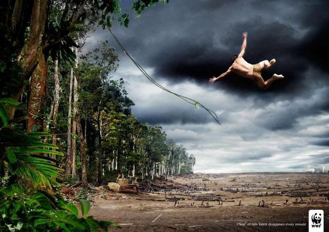 Une publicité du WWF