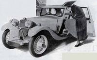 Une voiture anglaise top-door dans les années 30