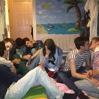 Soirée mecs avec une fille