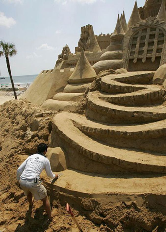 Le plus grand château de sable.