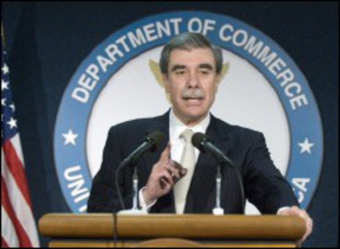 Le secrétaire américain au Commerce, Carlos M. Gutierrez, le 30 mars 2007 à Washington.