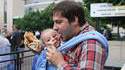 Hamburger entre père et fils