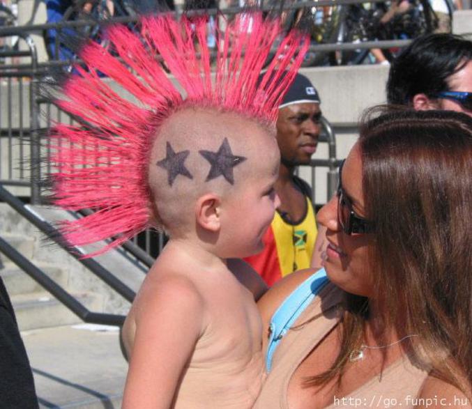 5 ans et déjà punk ..