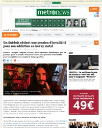 Un Suédois obtient une pension d'invalidité pour son addiction au heavy metal