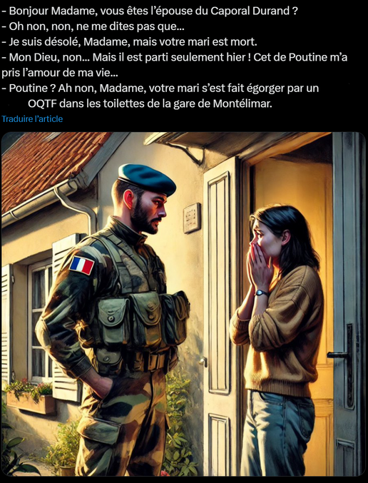 En même temps, quand on est même pas capable de sécuriser le pays ... allez faire la guerre au russes, forcément ca inspire le mauvais troll.