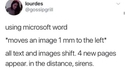 Déplacer une image de 1 mm dans Word