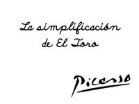 Abstraction du taureau par Picasso