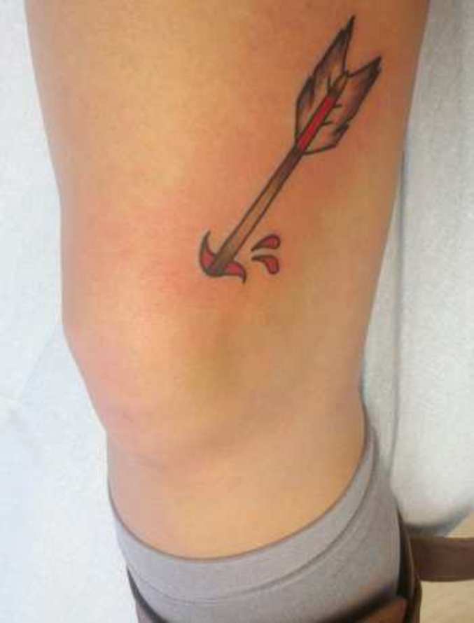 He wanted a tattoo like you, then he took an arrow in the knee.