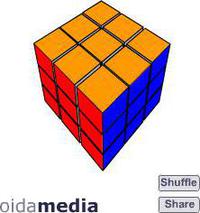 Rubik's cube en flash
