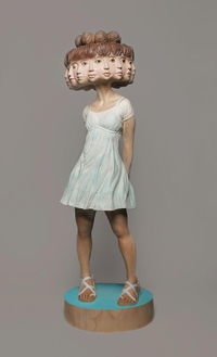 Une sculpture de Yoshitoshi Kanemaki
