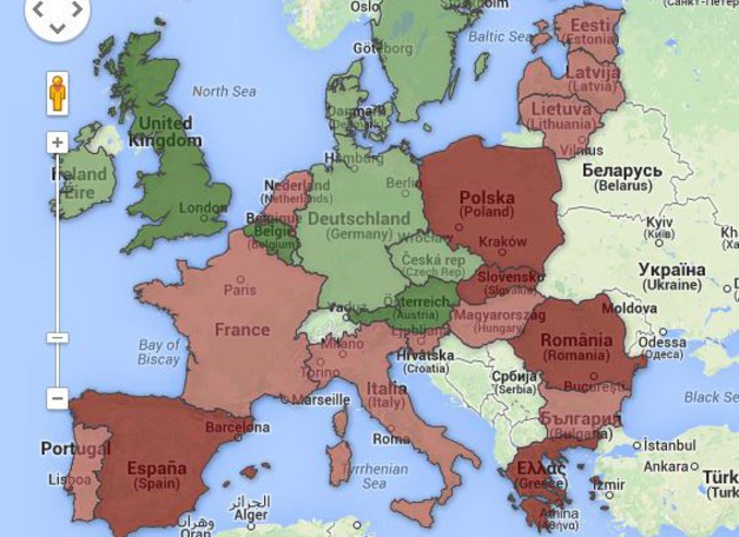 Voici ici une représentation cartographique de la circulation des 'cerveaux' depuis 2003 (i.e. personnes avec un fort savoir ou un fort potentiel d'éducation ou de grandes connaissances professionnelles) d'après des données migratoires de l'Union Européenne (Regulated Professions Database):
- en vert foncé: les pays européens ayant un gain de 10 000 à 60 000 individus
- en vert clair: les pays européens ayant un gain de 0 à 10 000 individus
- en rosé: les pays européens ayant une perte de 0 à 10 000 individus
- en bordeaux: les pays européens ayant une perte supérieure à 10 000 individus

De 2003 à aujourd'hui, 276 124 'cerveaux' des états membres ont immigrés dans un autre état membre pour pouvoir effectuer leur travail. Ces données ne comprennent pas les étudiants voyageant via échanges universitaires ou pour leurs études doctorales.

Plus d'information disponible ici:
http://www.alpbach.org/alpbuzz/where-the-european-brains-move/?utm_content=bufferffa13&utm_medium=social&utm_source=facebook.com&utm_campaign=buffer