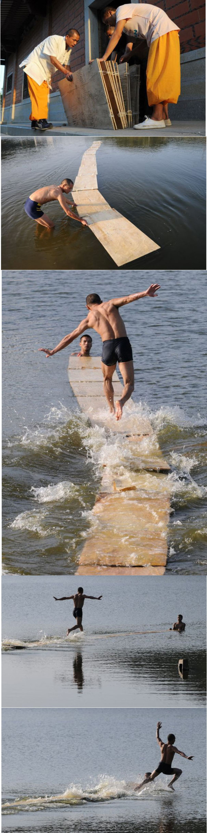 Courir sur l'eau.