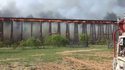 Pont en feu