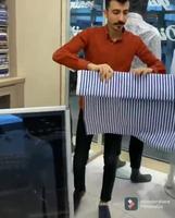 Voir le rendu d'un tissu en chemise