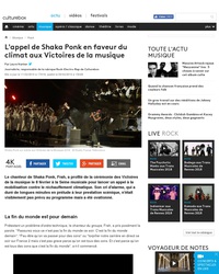 L'appel de Shaka Ponk en faveur du climat aux Victoires de la musique