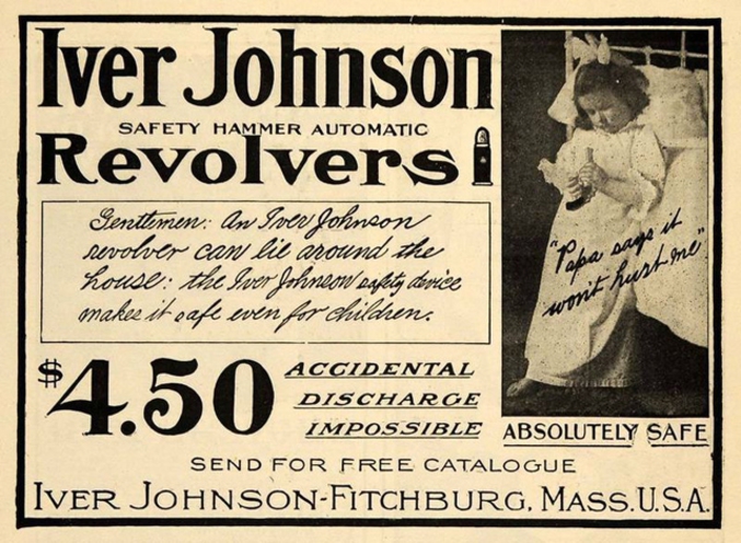 Pub pour révolver dans les années 1920