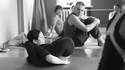 Pendant ce temps, au cours de yoga