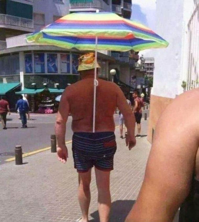 Pour parasol.
