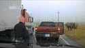 Cop Run Over By Semi Tractor Trailer