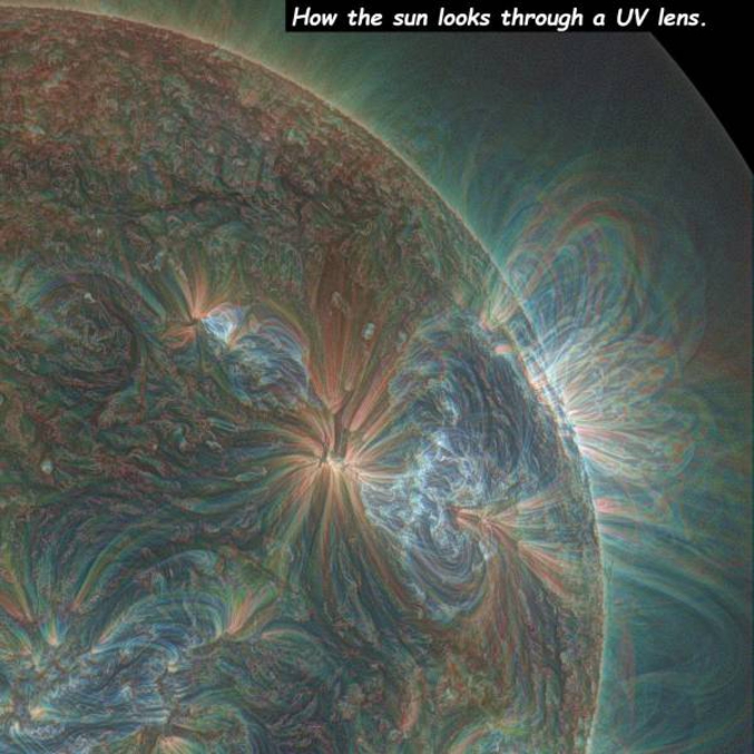 le soleil vu avec un filtre UV
