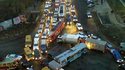 Léger embouteillage