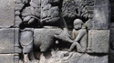Bas relief à Borobudur