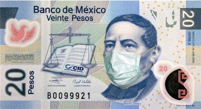 Un billet mexicain relooké.