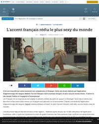 L'accent français réélu le plus sexy du monde