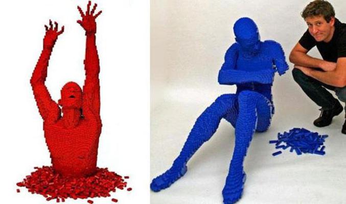 Des sculptures assez réussies en LEGO.